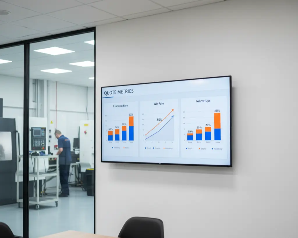 Manufacturing quote performance dashboard example