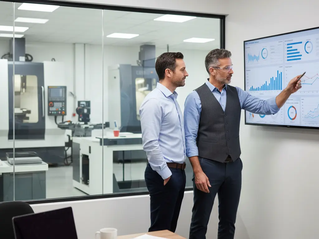 AI consulting for manufacturers workshop review with consultant and shop owner