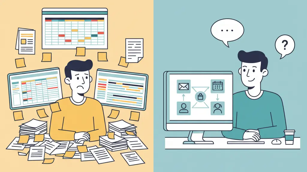 Frustrated vs relaxed after automation for small manufacturers